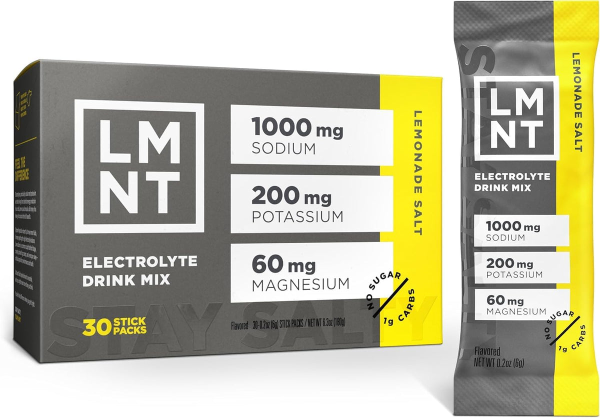 LMNT Electrolyte Drink Mix, Lemonade, 30 Stick Packs