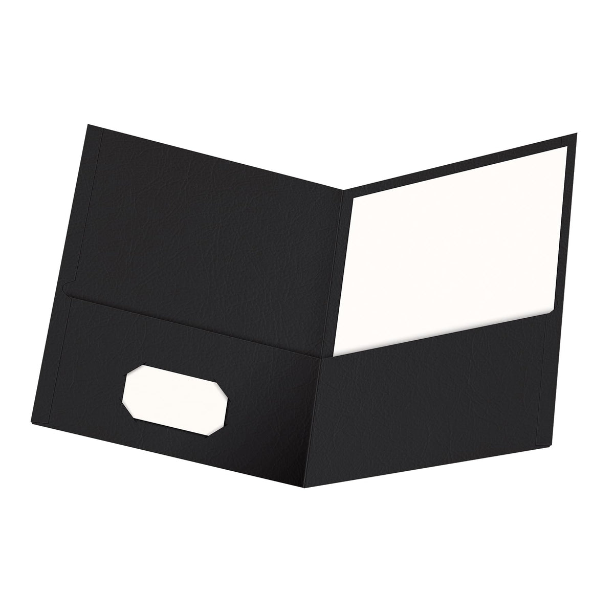 Oxford Twin Pocket Folders, Letter, Black, 25 Box