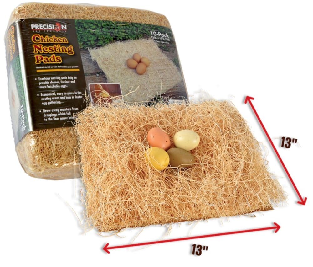 Precision Pet 7029162 Excelsior Nesting Pads, 10 Pads