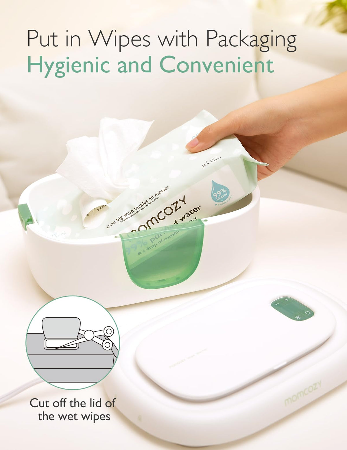 Momcozy Baby Wipe Warmer with Night Light