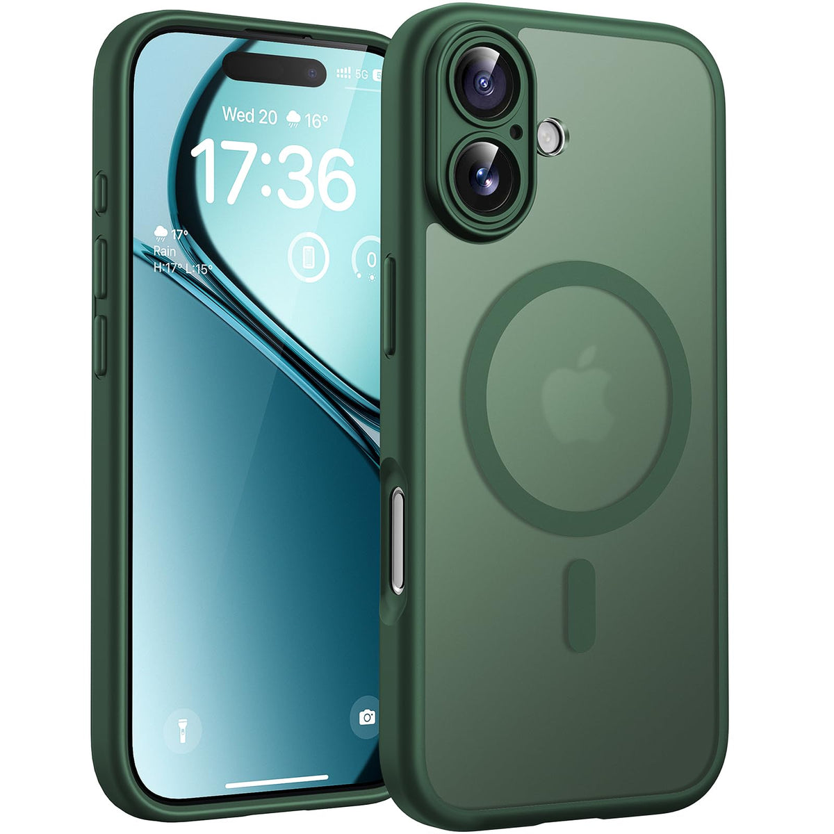 TOCOL Magnetic Case for iPhone 17, MagSafe, 6.3 inch, Alpine Green