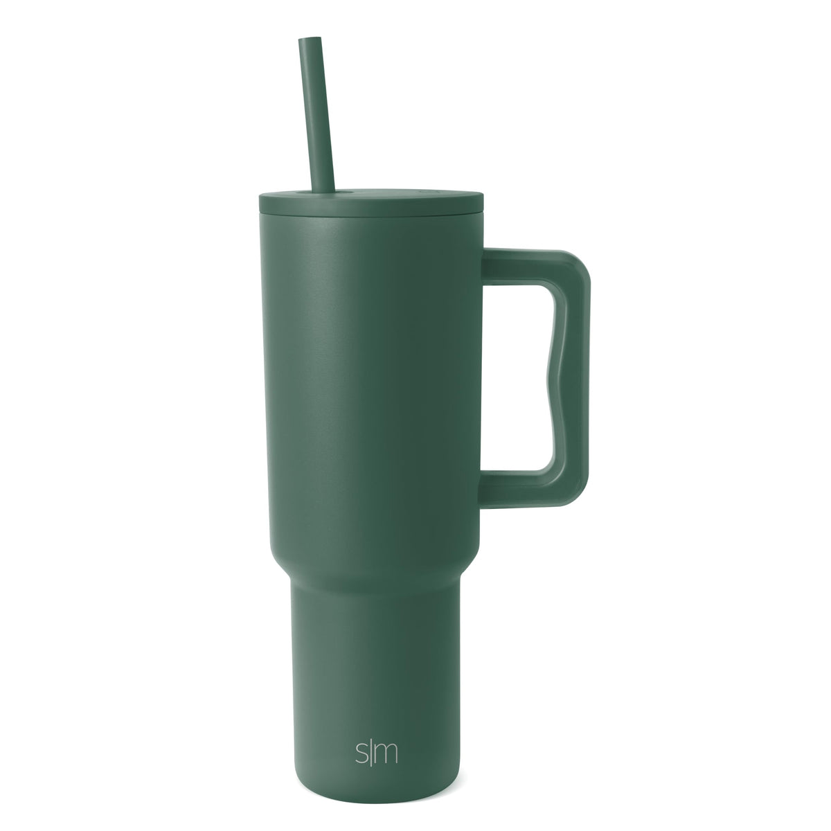 Simple Modern Tumbler with Handle and Straw, 40oz, Green