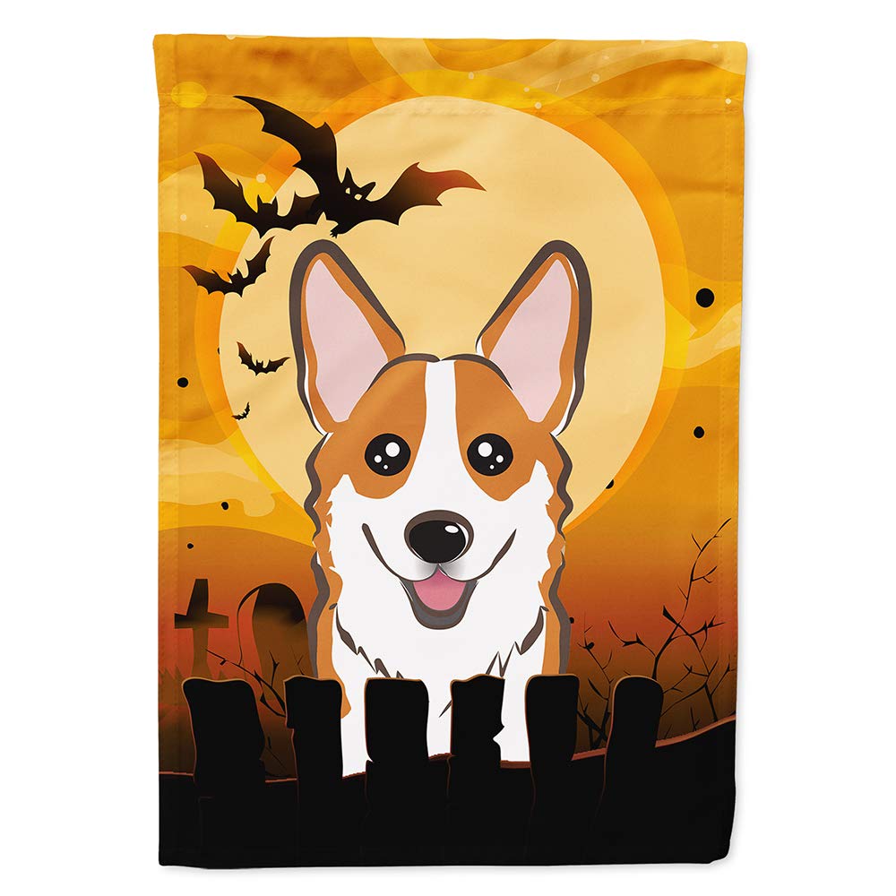 Caroline's Treasures Halloween Red Corgi House Flag, 28 x 40 in