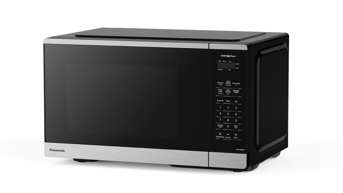 Panasonic NNSB42QSC Compact 900 W Microwave Oven, 0.9 cft, Black