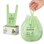 Superbio Compostable Food Scrap Bags, 6L, 50 Count