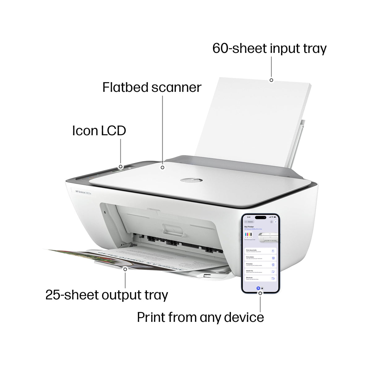 HP DeskJet 2855e Wireless All-in-One Printer