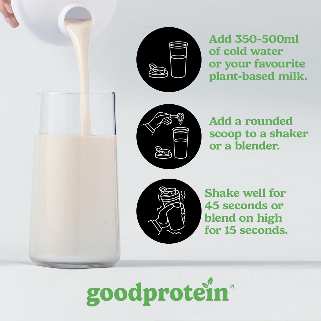 Good Protein Vegan Plant-Based Protein Powder, Unflavoured, 400 g