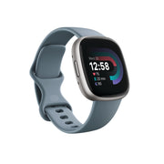 Google Fitbit Versa 4 Fitness Smartwatch, Waterfall Blue/Platinum