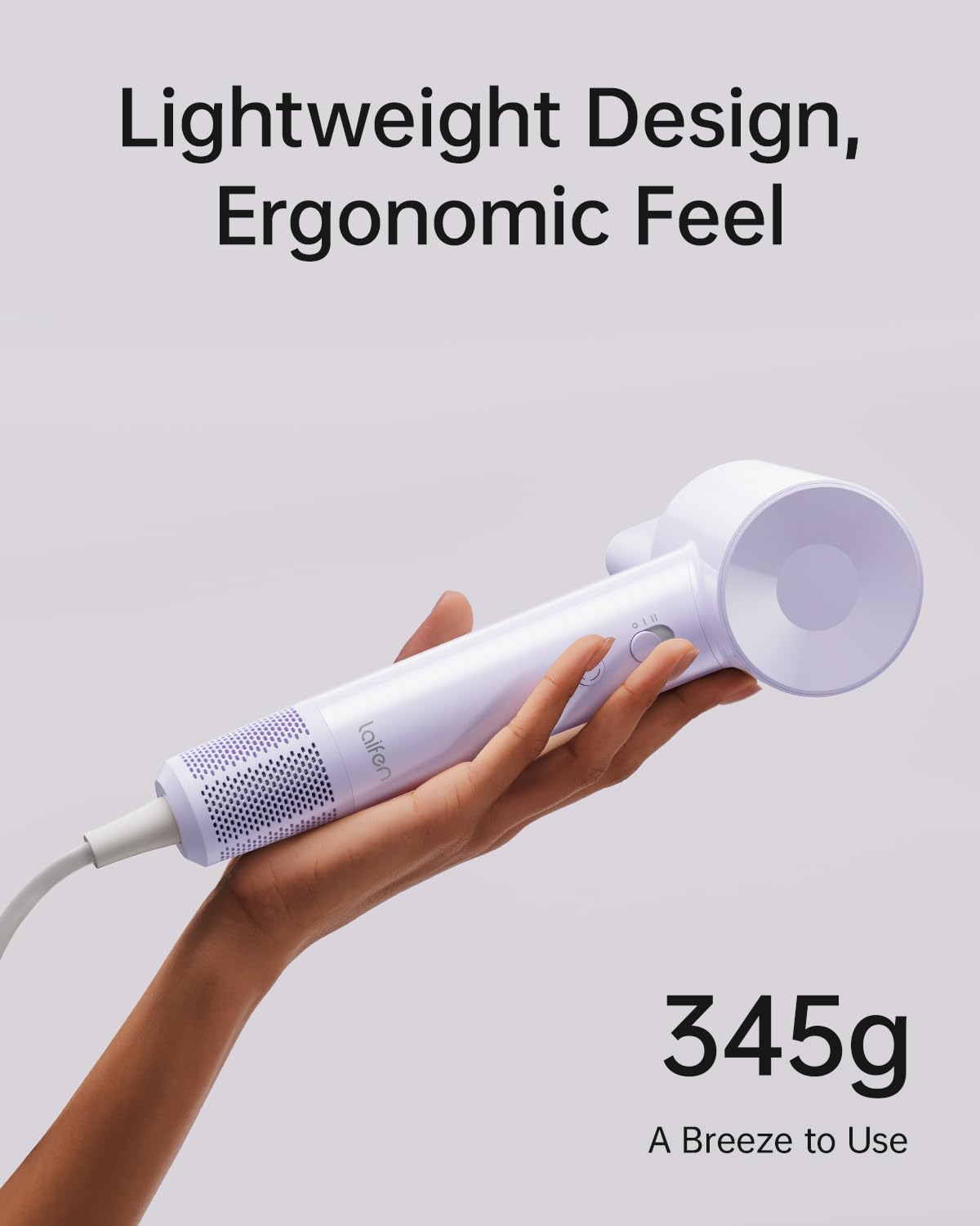 Laifen SE Lite High-Speed Hair Dryer with Diffuser, 100,000 RPM