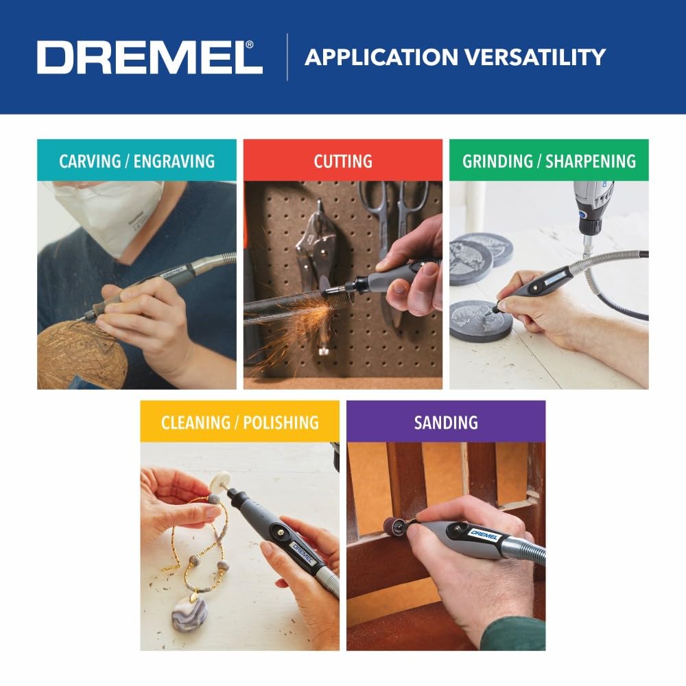 Dremel Flex Shaft Rotary Tool Attachment 225-02, Grey, 36" Cable