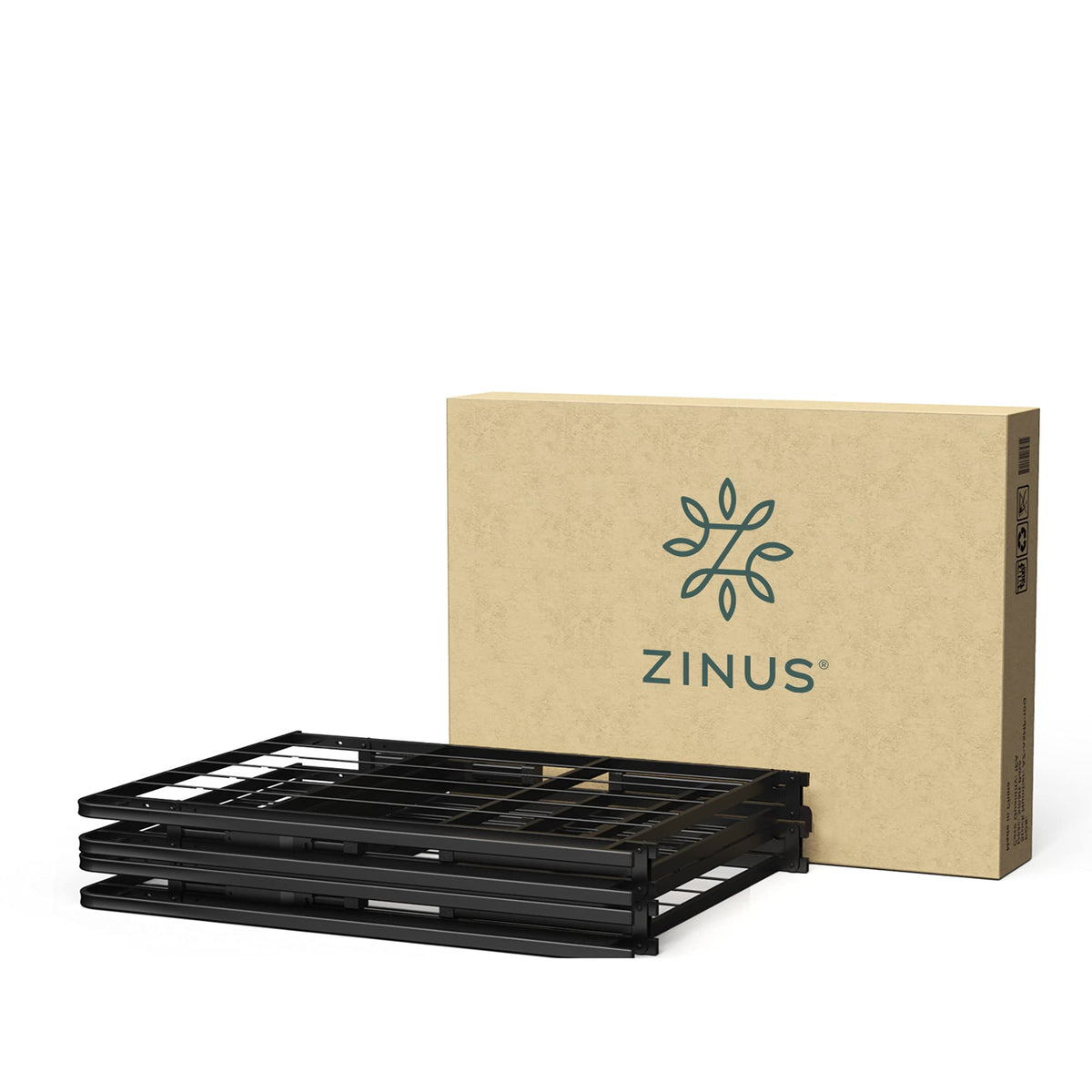 ZINUS SmartBase 14-Inch Metal Platform Bed Frame, Black, Full