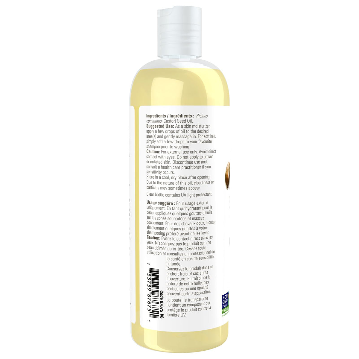 NOW Solutions Castor Oil, 100% Pure, 473 mL