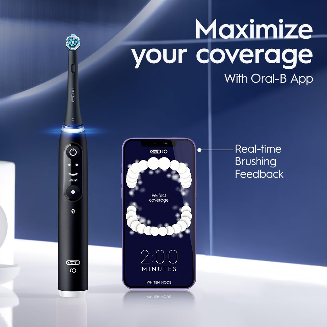 Oral-B iO4 Electric Toothbrush, White, with Travel Case