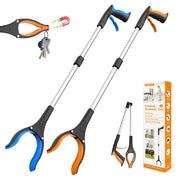 Rewkcy Foldable Grabber Reacher Tool, 32 Inch, 2 Pack