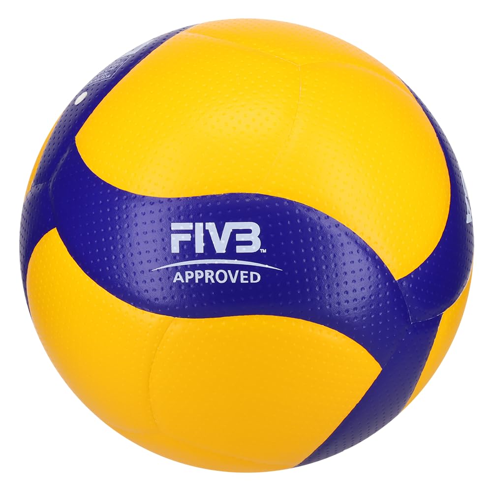 Mikasa V200W Official Volleyball, Blue/Yellow