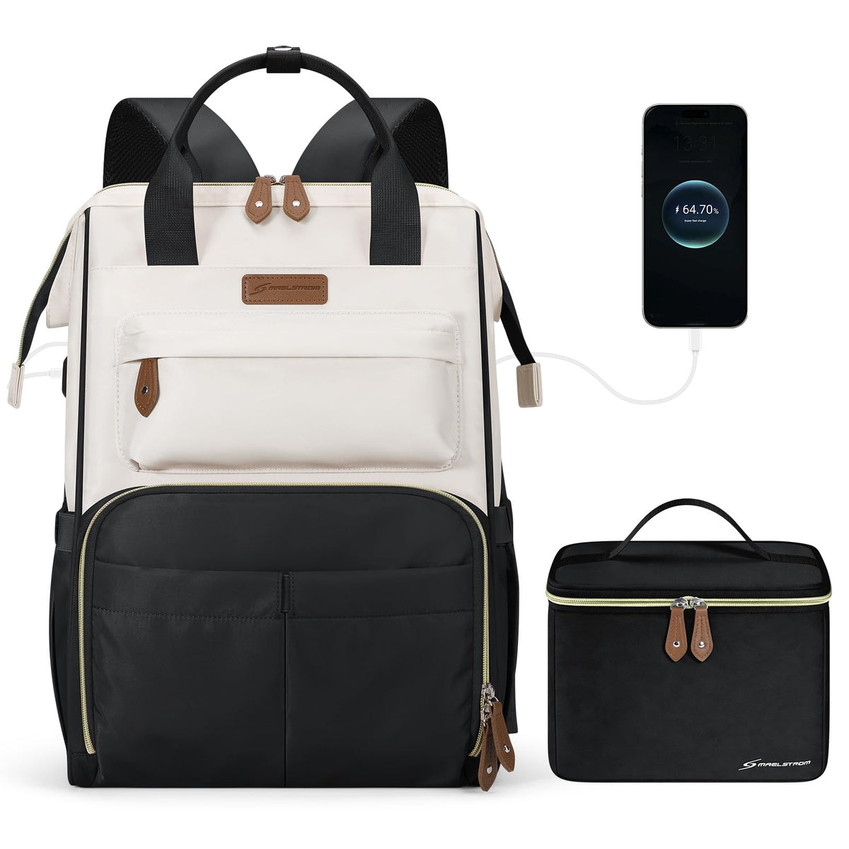 Maelstrom Laptop Backpack with Lunch Box, 15.6-17.3 Inch