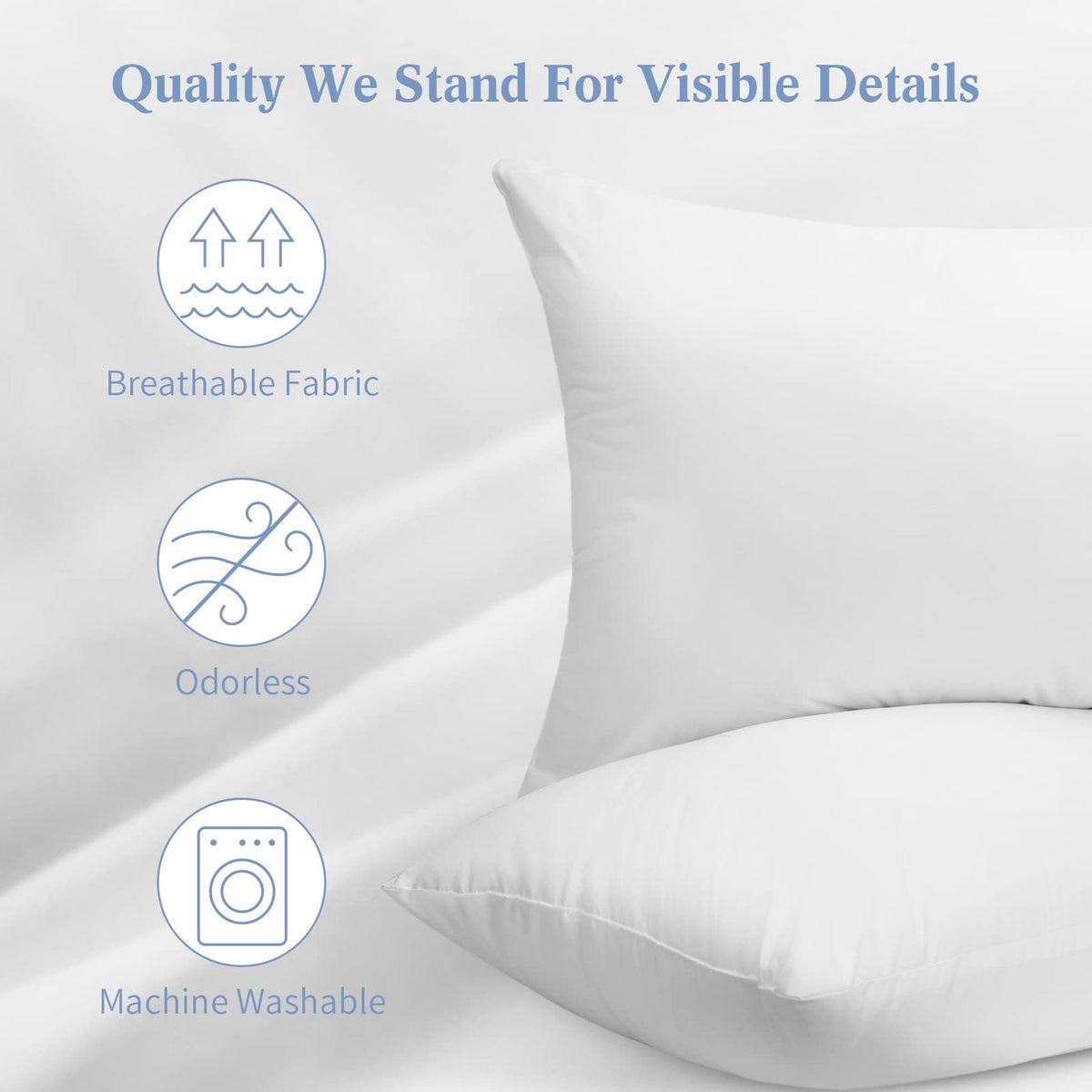 Sherwood Hotel Collection Down Alternative Bed Pillows, Queen