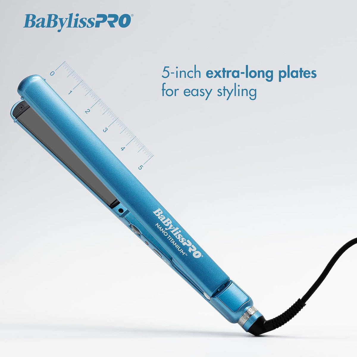 BaBylissPRO Nano Titanium Ultra-Slim Straightener, 1.5-Inch