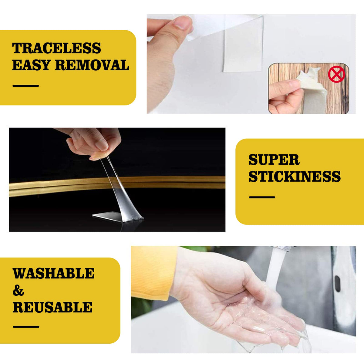 Double Sided Nano Mounting Tape, 1.2" x 200"