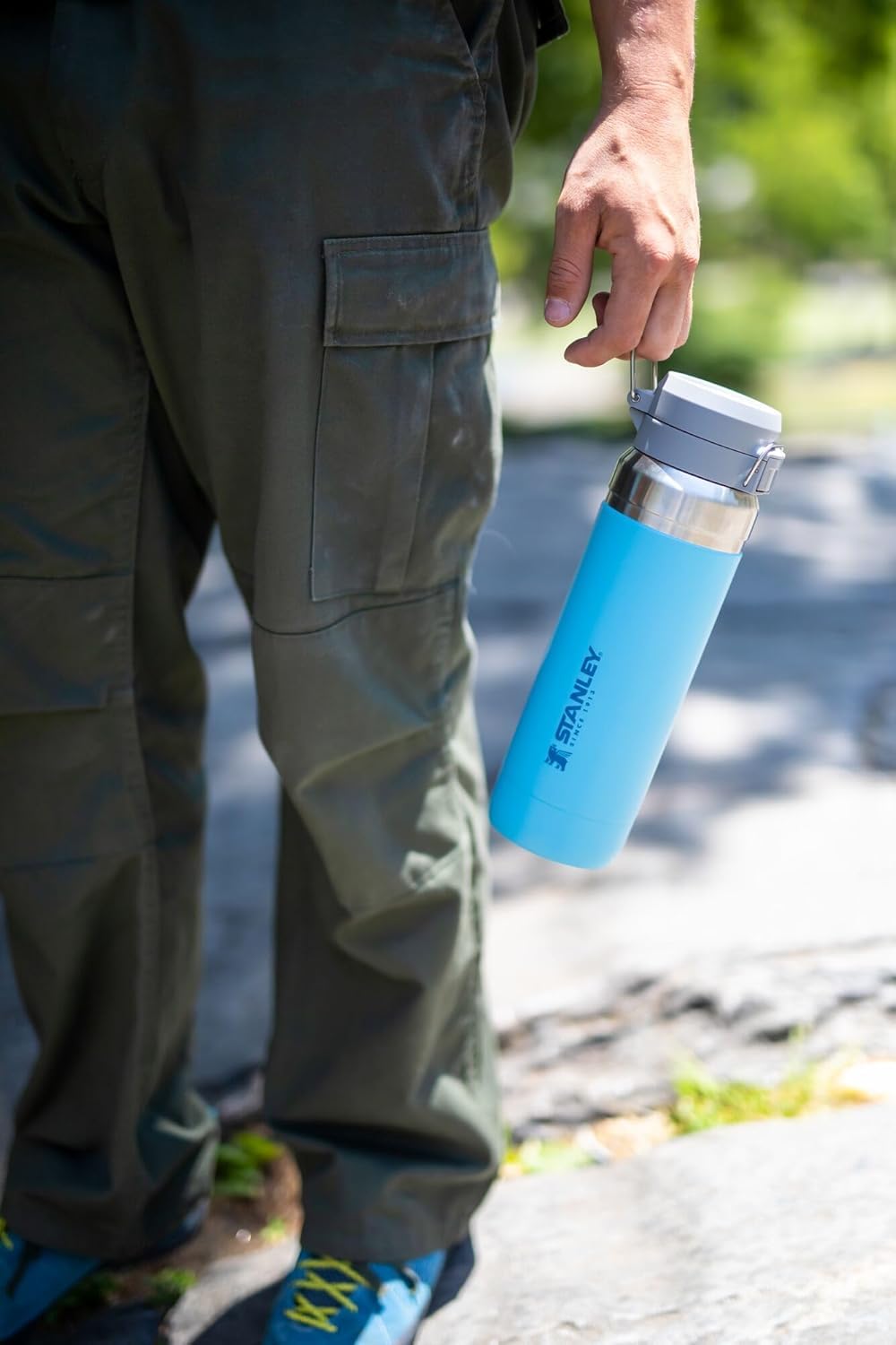 Stanley Quick Flip GO Water Bottle, 24oz, Azure