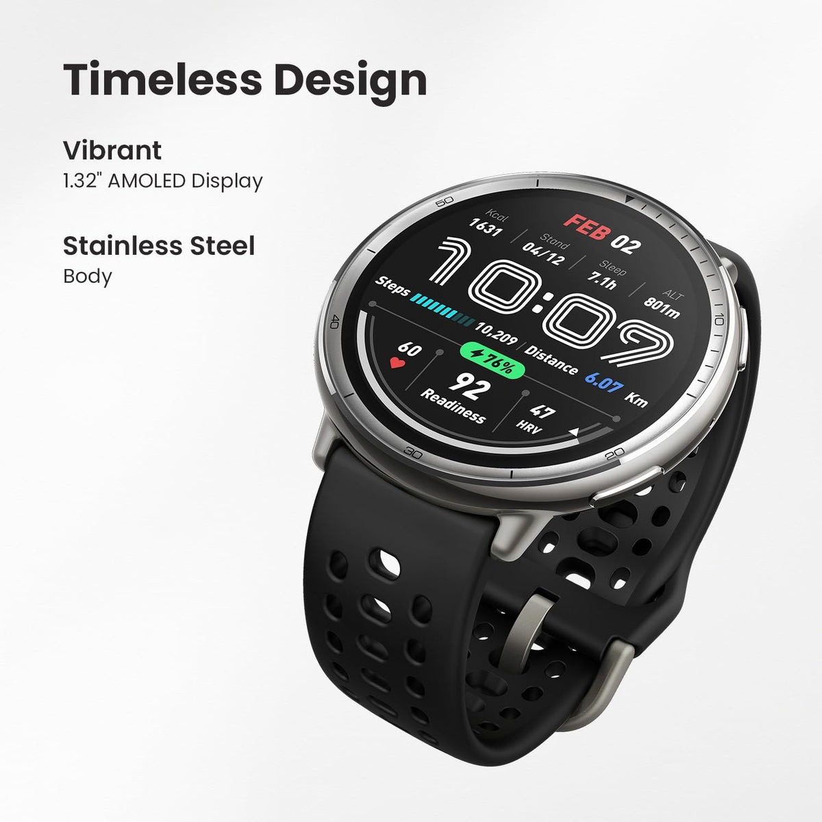 Amazfit Active 2 Smart Watch, 1.32" AMOLED, GPS