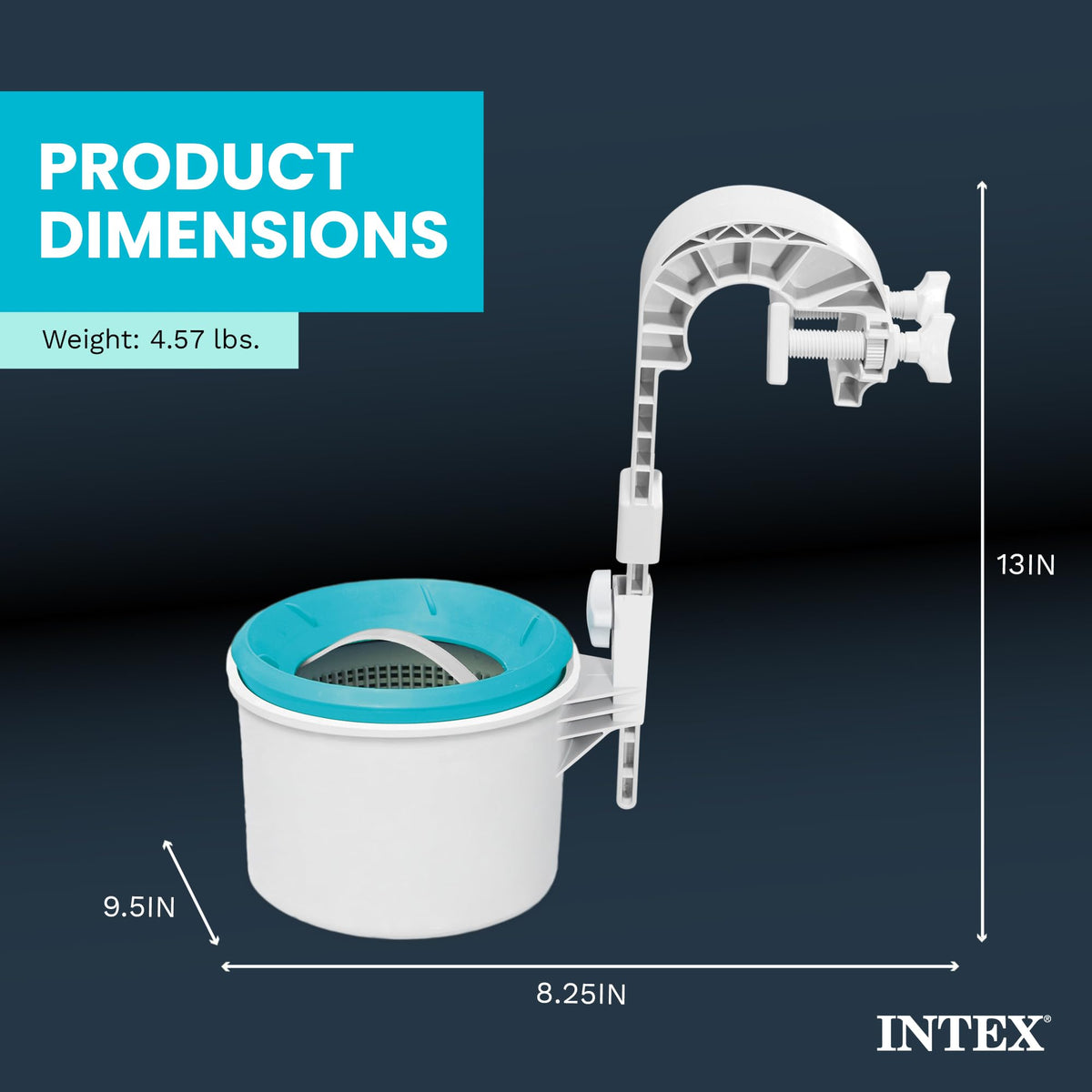 INTEX 28000E Deluxe Wall Mount Pool Surface Skimmer