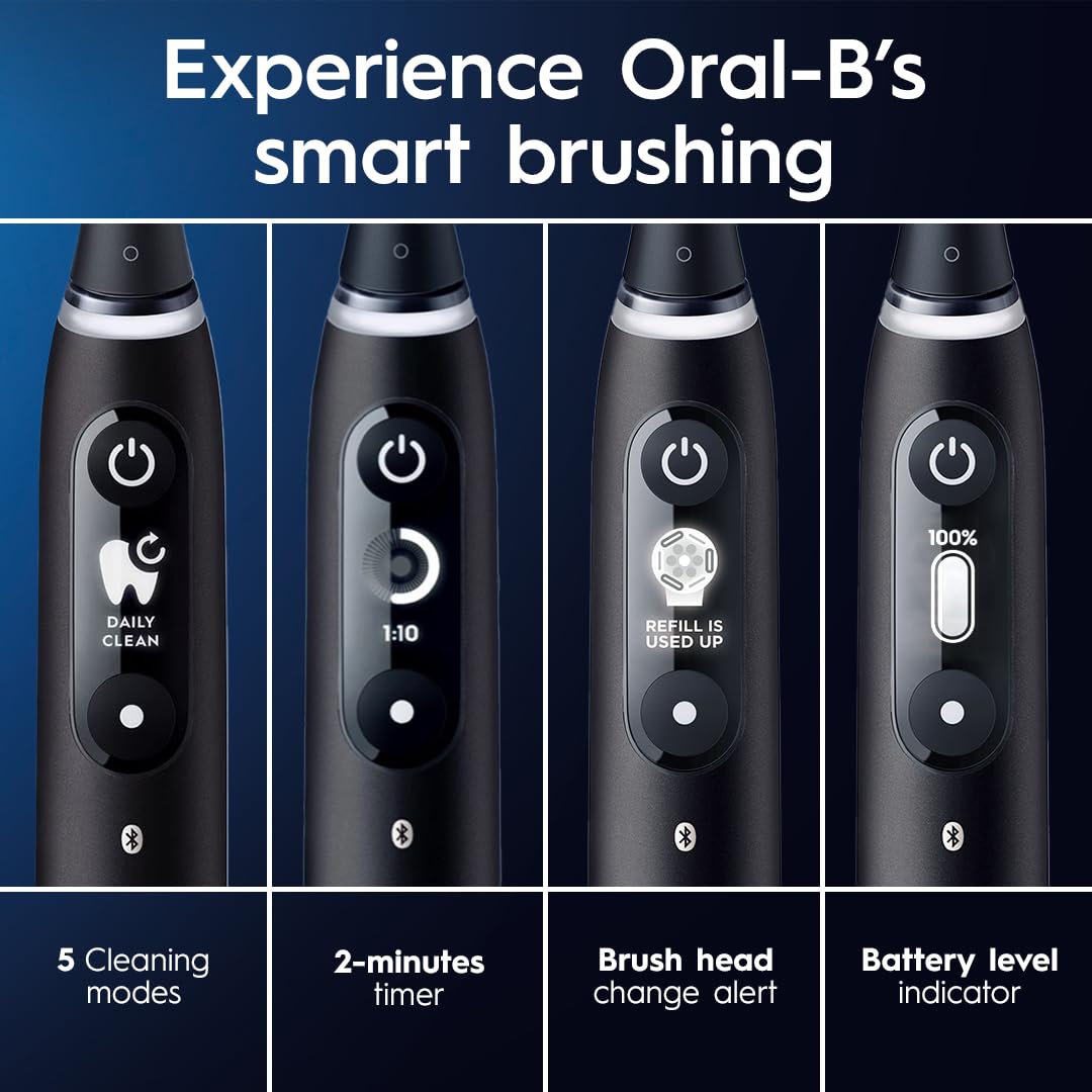 Oral-B iO4 Electric Toothbrush, White, with Travel Case
