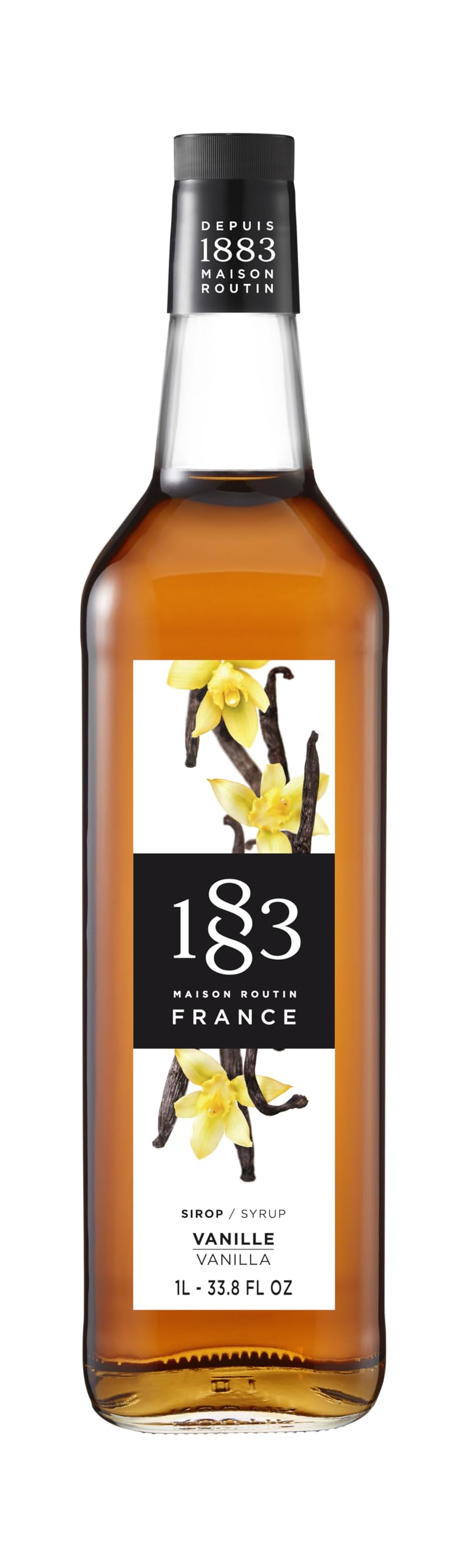 Maison Routin 1883 Vanilla Syrup, 1L Glass Bottle
