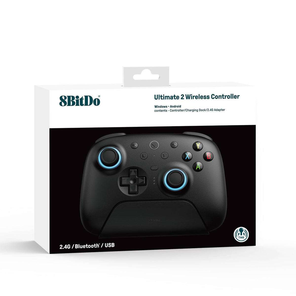 8BitDo Ultimate 2 Wireless Controller for Windows and Android, Black