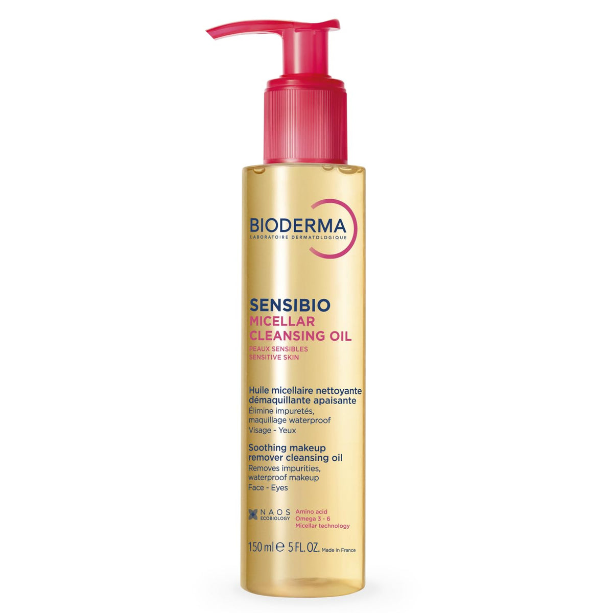 Bioderma Sensibio Micellar Cleansing Oil, Fragrance-Free