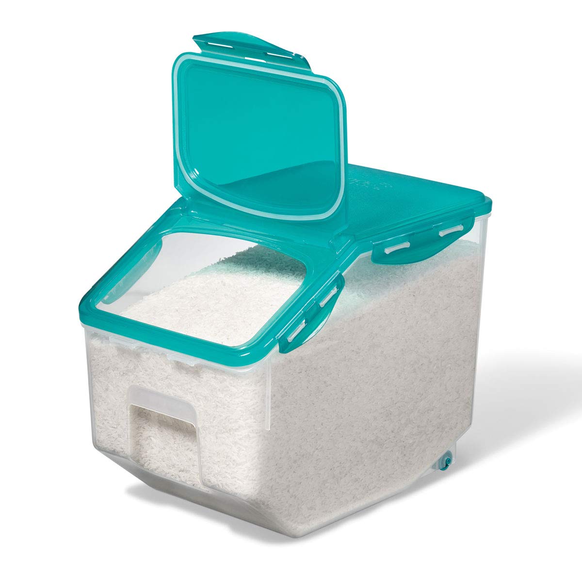 Starfrit LocknLock Plastic Pantry Container with Wheels, 406oz/12L