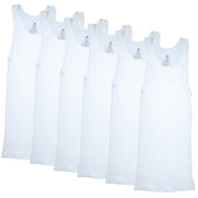 Hanes Men's ComfortSoft Tagless A-Shirts, White, XXL, 6-Pack