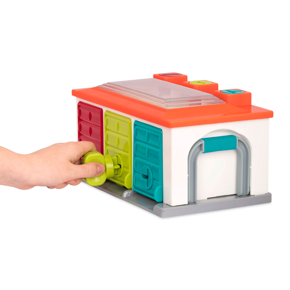 Battat Color Sorting Push-and-Go Playset, Red