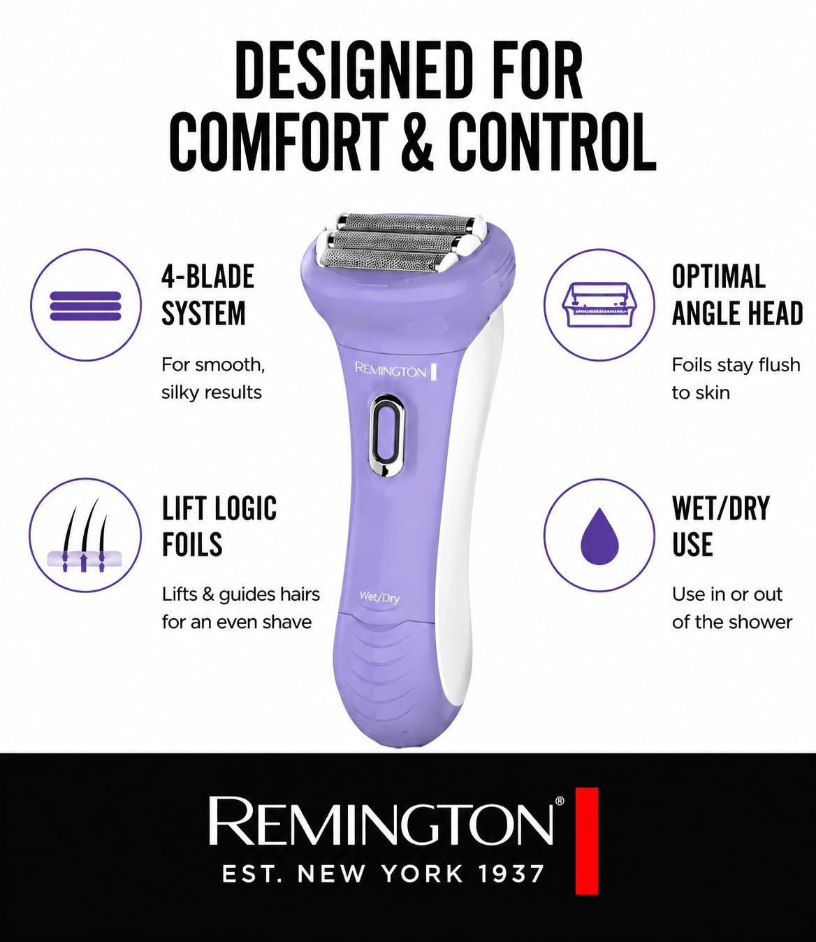 Remington Smooth & Silky Women's Electric Shaver