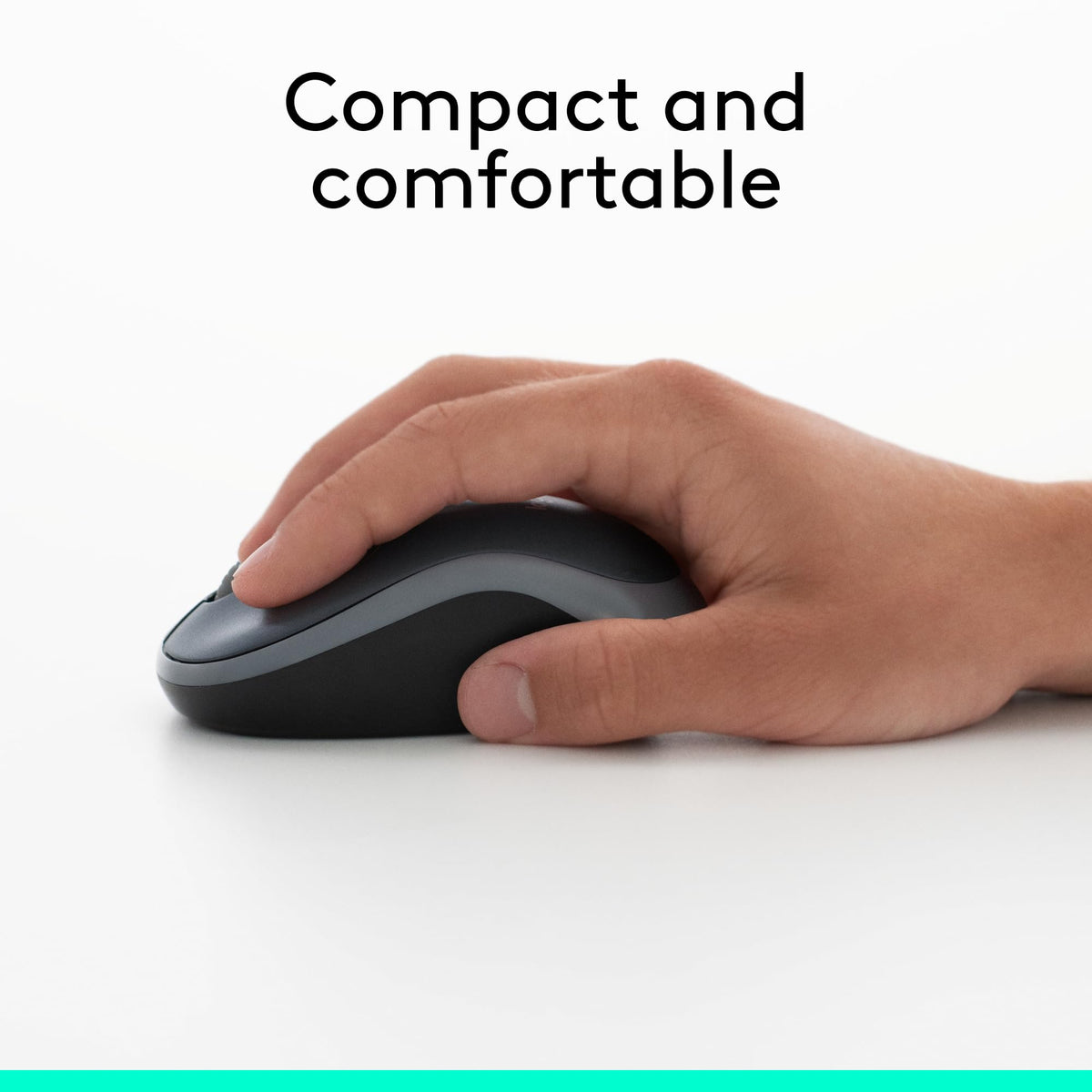 Logitech M185 Wireless Mouse, Swift Grey