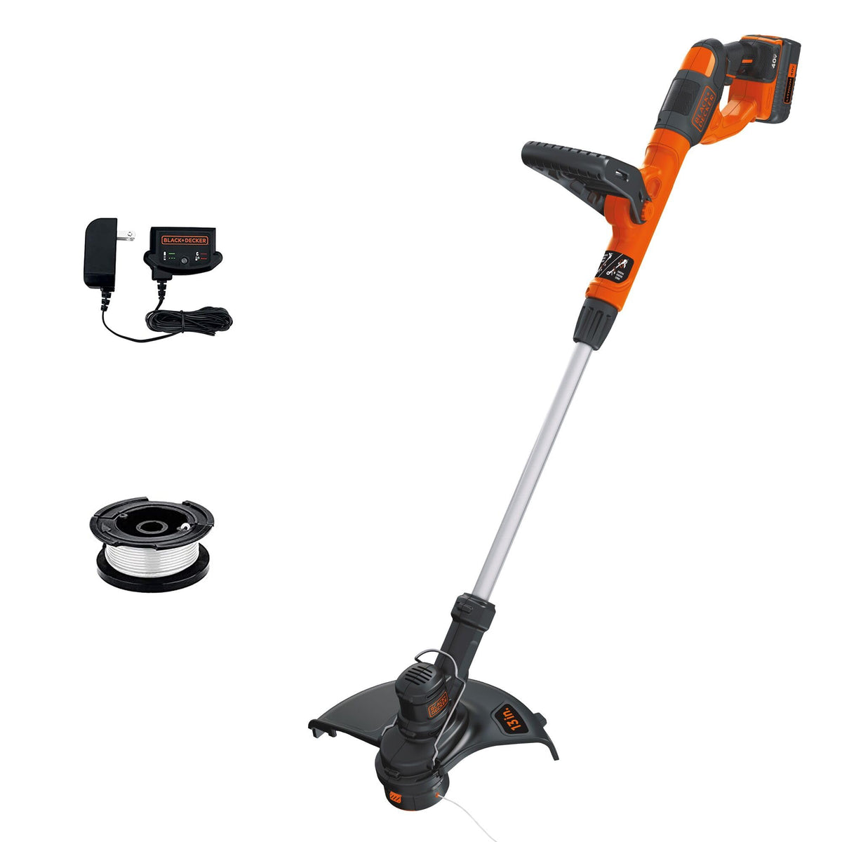 BLACK+DECKER 40V MAX String Trimmer and Edger Kit, 13 inch