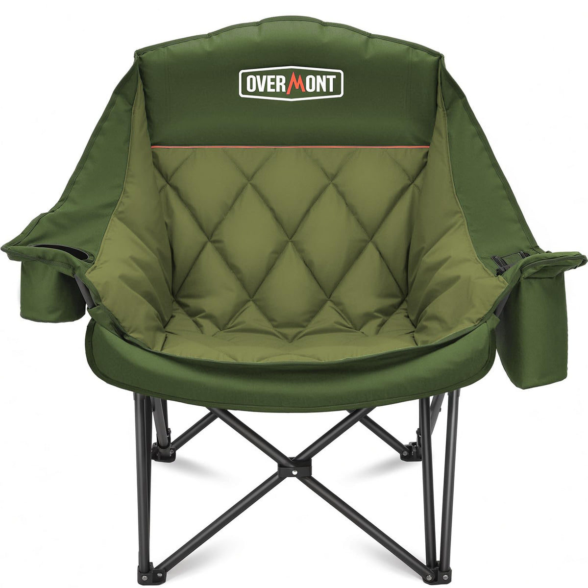 Overmont Oversized XL Camping Chair, 400lbs Support, Green