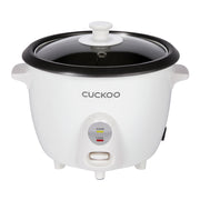 Cuckoo One Touch Rice Cooker, 6-Cup Uncooked, White, CR-0601C