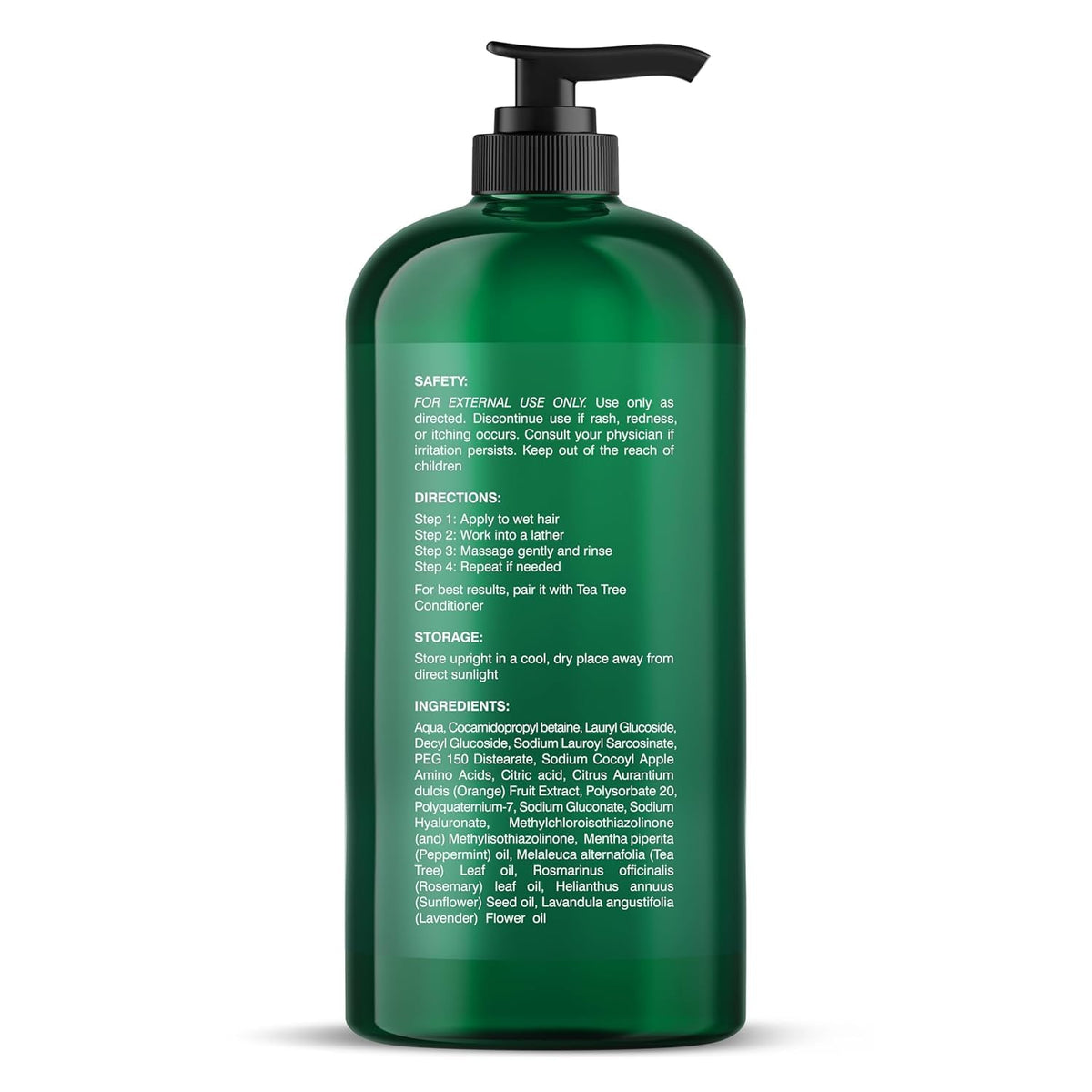 Botanic Hearth Tea Tree Shampoo for Dry Itchy Scalp, 16 fl oz
