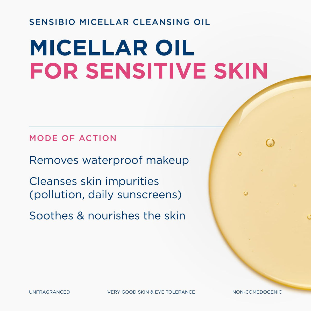Bioderma Sensibio Micellar Cleansing Oil, Fragrance-Free