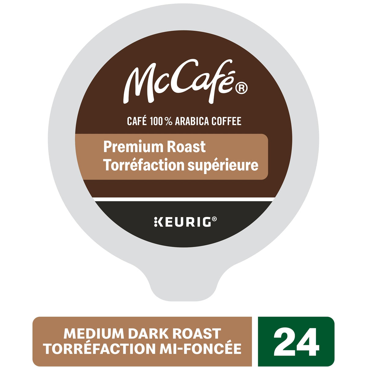 McCafé Premium Roast Medium Dark K-Cup Coffee Pods, 24 Count