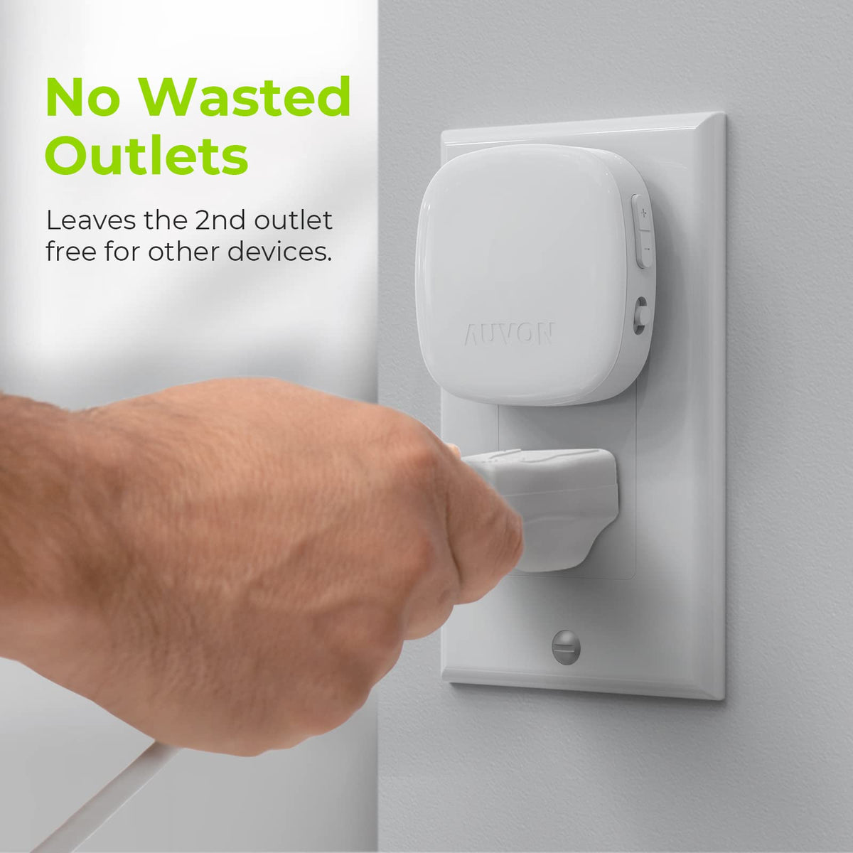 AUVON Plug-In LED Motion Sensor Night Light (2 Pack)