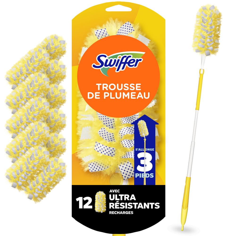 Swiffer Duster Extendable Handle Starter Kit with 12 Refills