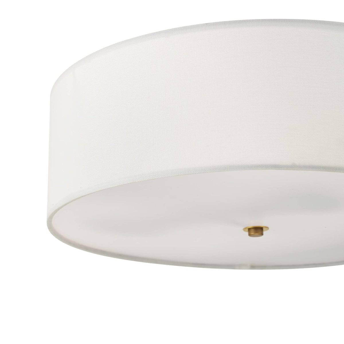 Globe Electric 60998 Kyle 2-Light Flush Mount Light, Matte Brass