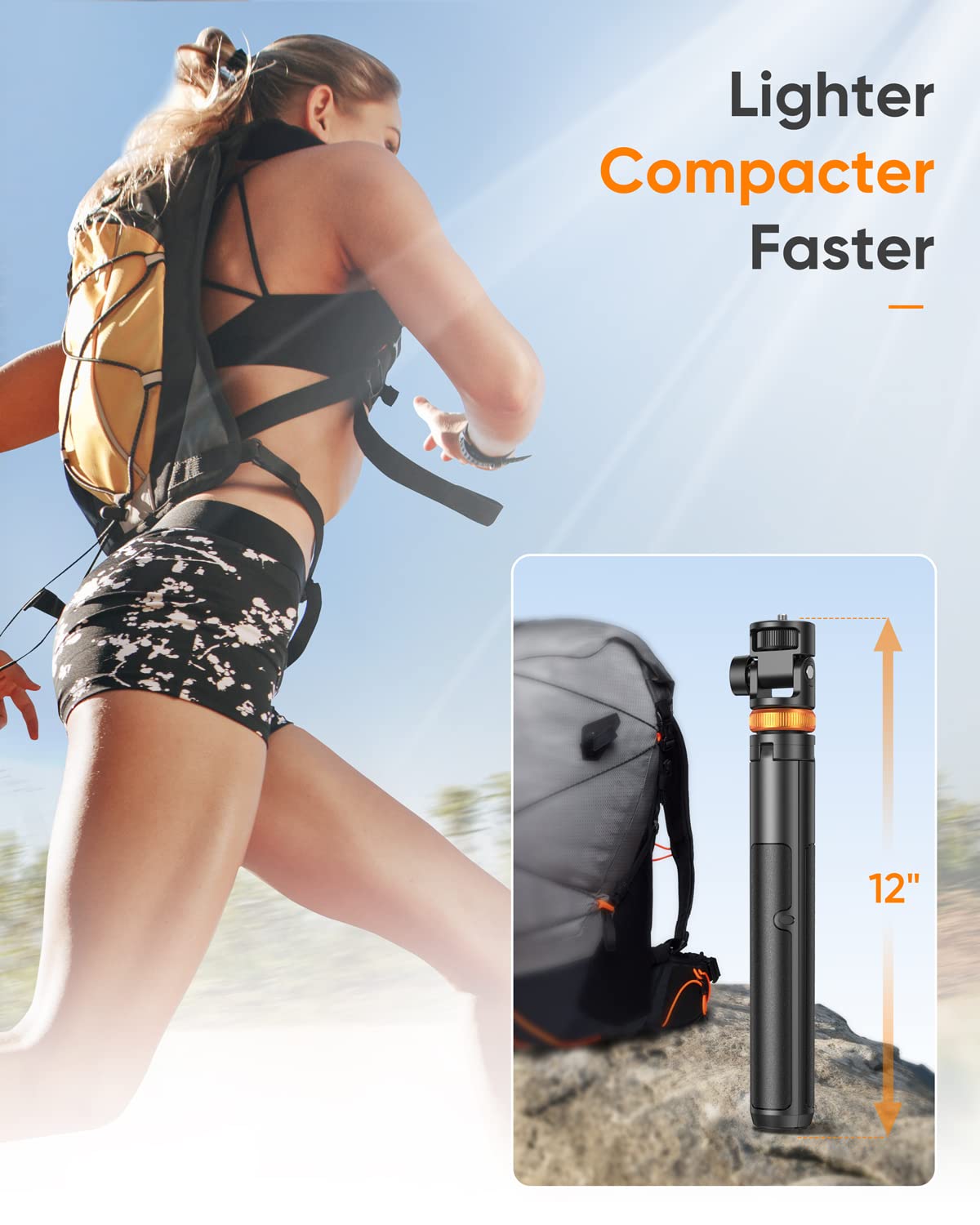 Eucos 62 Inch Phone Tripod with Remote and Selfie Stick