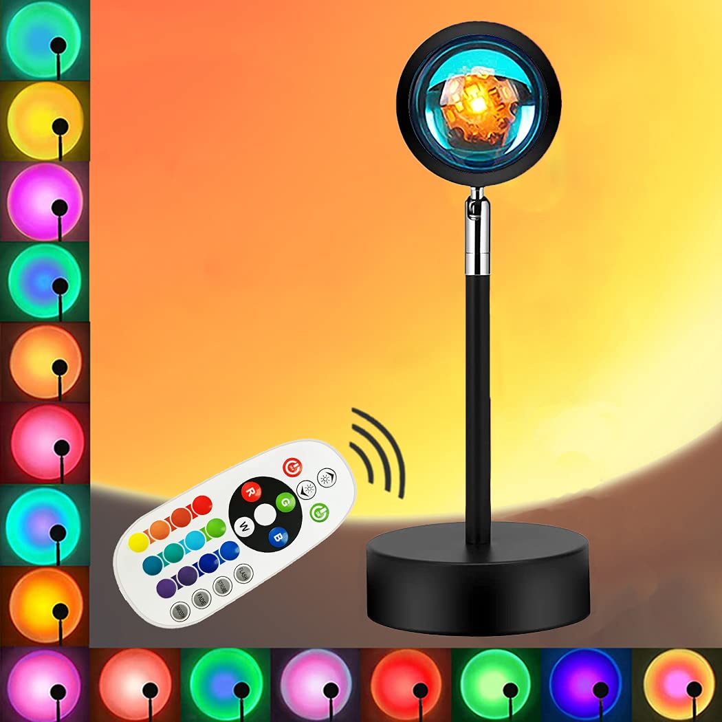 Lekeone Sunset Projection Lamp, 16 Colors