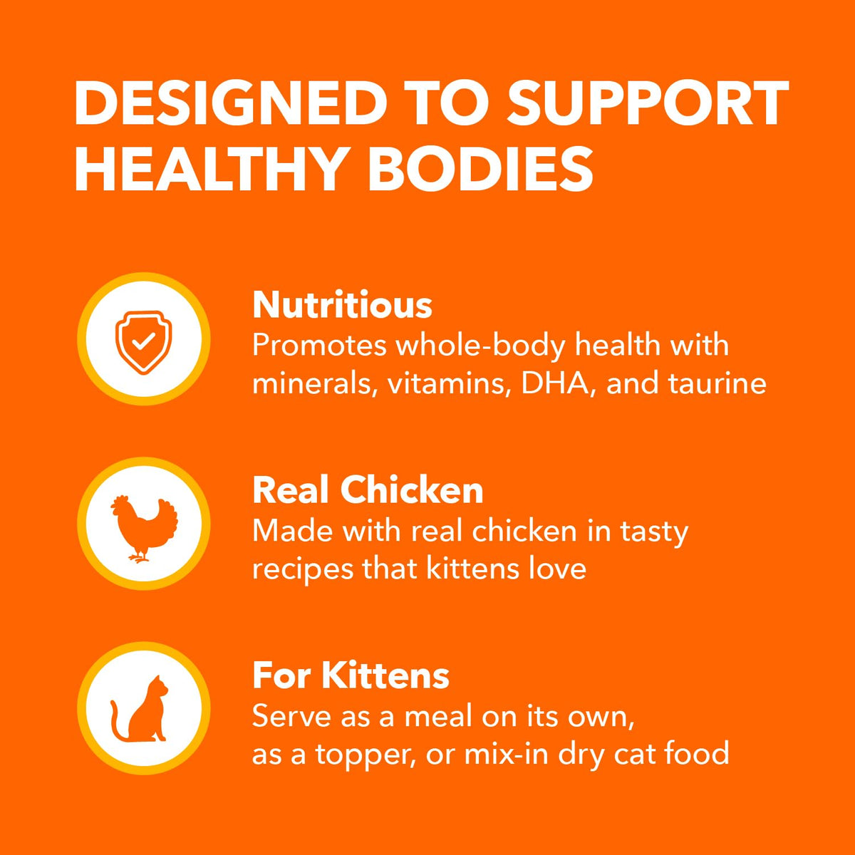 IAMS Perfect Portions Kitten Wet Cat Food, Chicken, 24 x 75 g