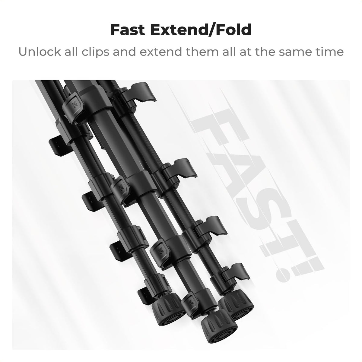 K&F CONCEPT 75" Lightweight Tripod with Remote & Phone Holder