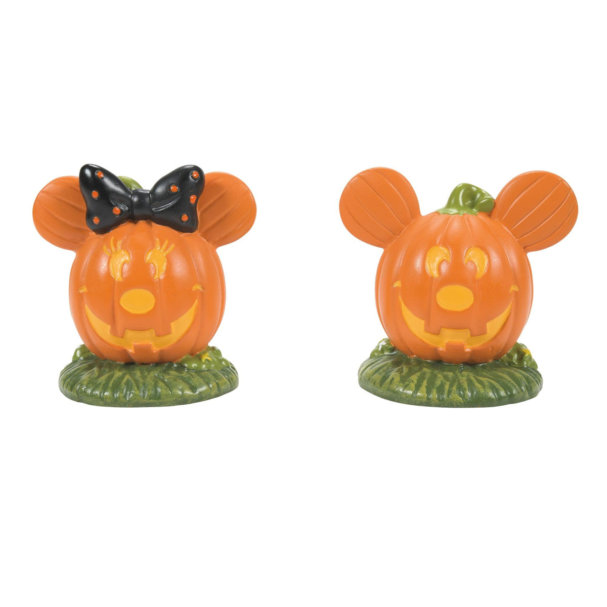 Department 56 Disney Village Halloween Accessories Pumpkintown Mickey and Minnie