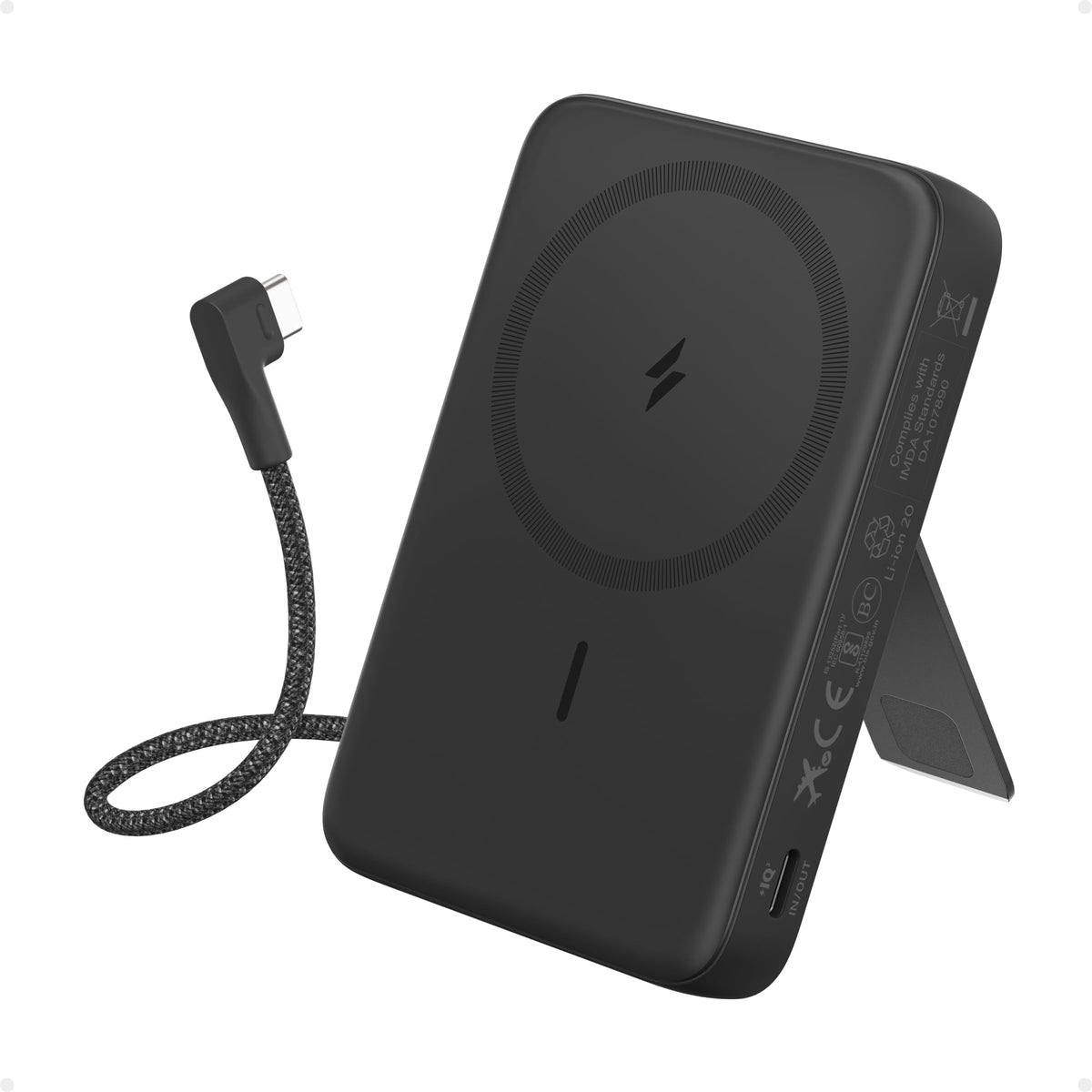 Anker Zolo Magnetic Power Bank, 10,000mAh, 30W, with Stand
